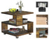 Coffee Table with Storage Shelf – Compact Coffee Table for Modern Living
