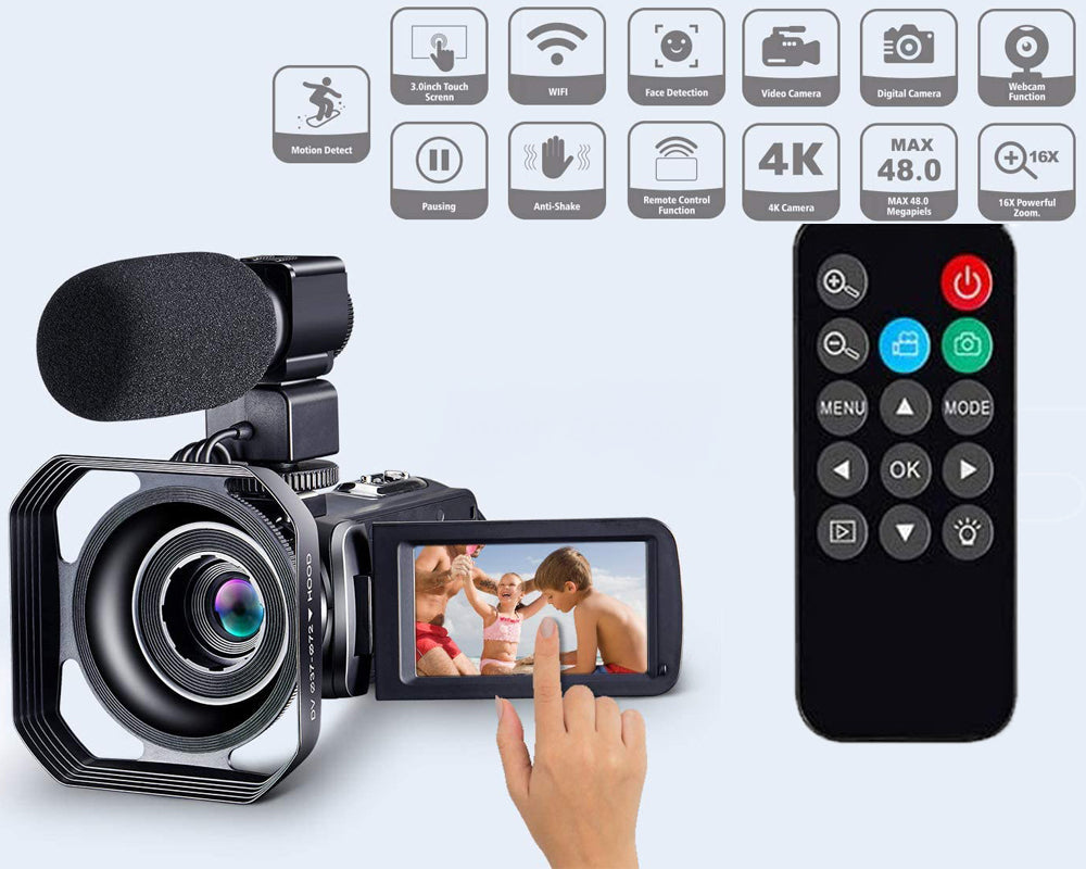 Digital Video Camera 4K WiFi Camcorder