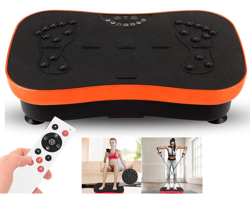 Vibration Plate Exercise Machine – with Remote and Resistance Bands