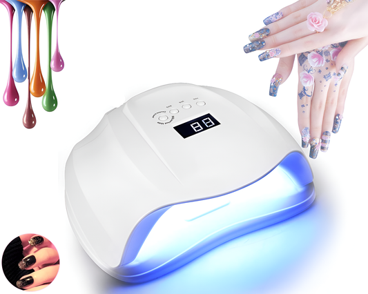 Nail Dryer UVLED 54W - Fast Gel Curing Nail Dryer for Salon & Home