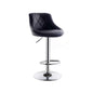 Adjustable Swivel Bar Stool - Faux Leather Kitchen Bar Seating