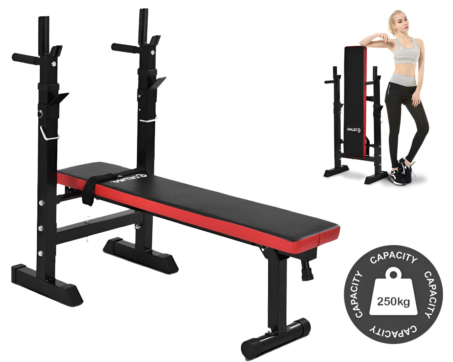 Adjustable Weight Bench Folding Gym Workout Bench 240kg Capacity