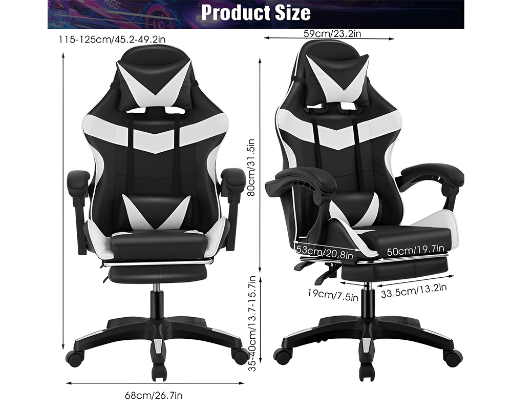 Gaming chair Home Office Chair - White