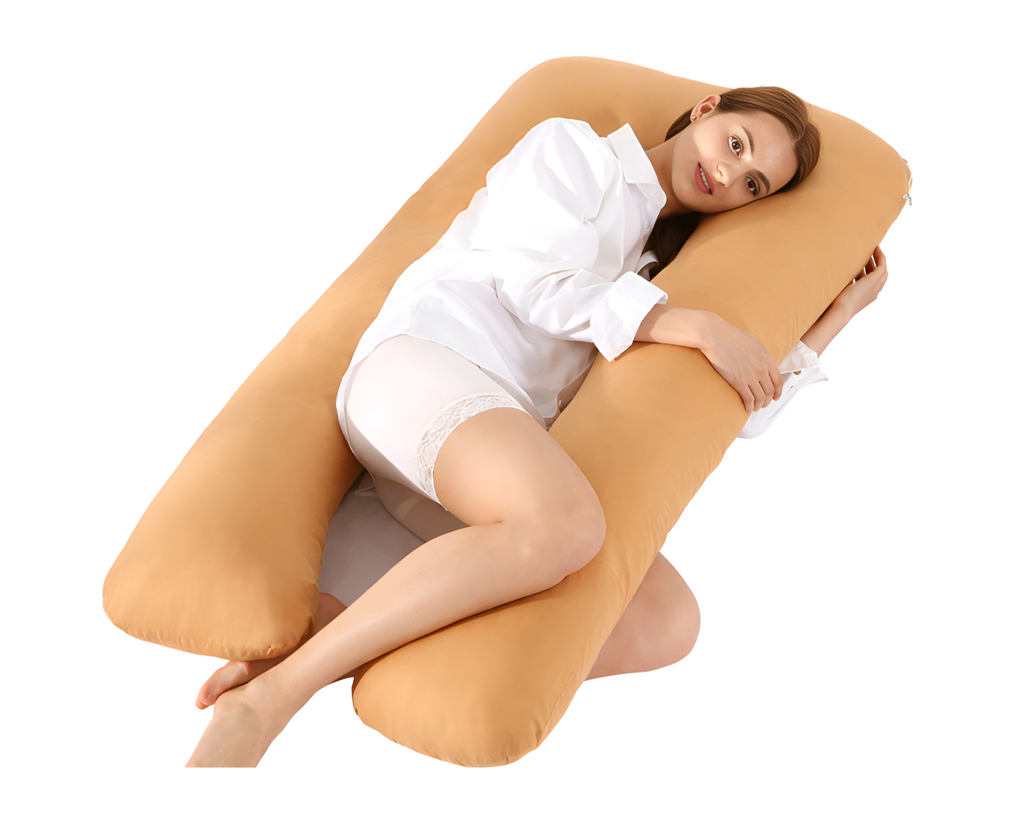 Pregnancy Pillow U Shape Maternity Pillow Full Body Support 100% Cotton Cover