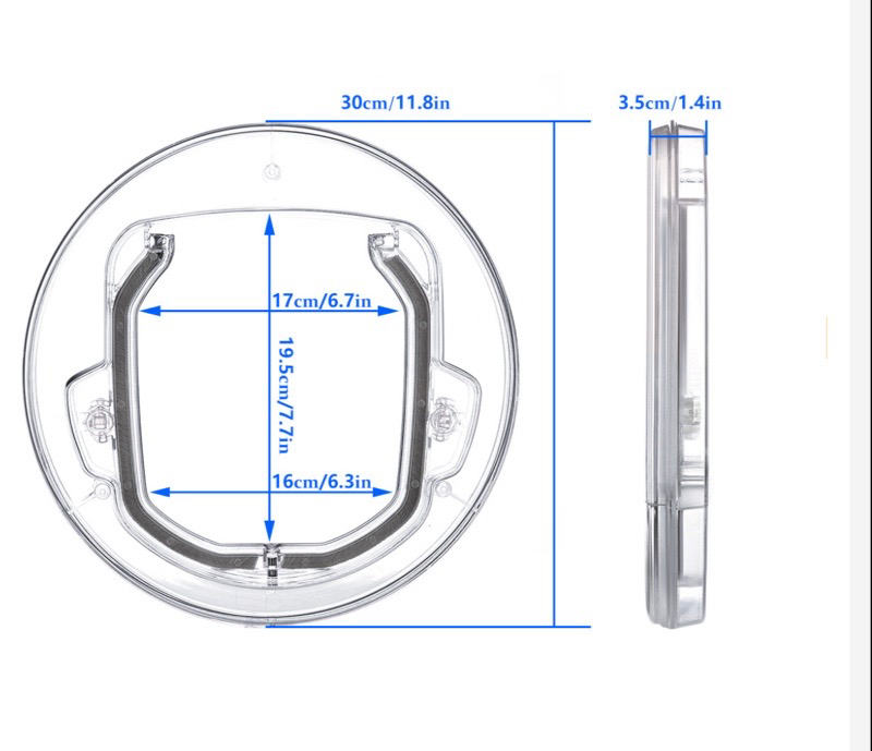Pet Cat Dog Safe Security Flap Locking Door