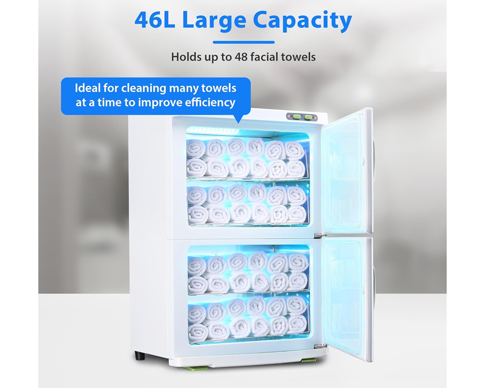 Towel Warmer 46L Cabinet – Spa Salon Sterilizer Towel Warmer UV