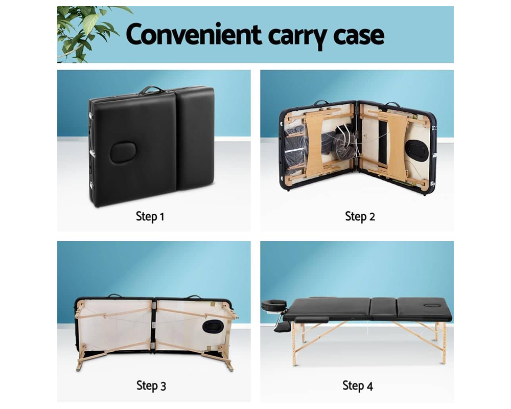 Wooden Portable Massage Table – Adjustable Wooden Portable Massage Table