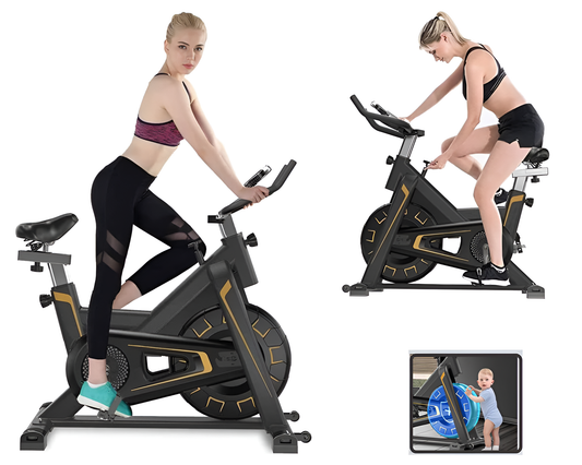 Indoor Exercise Bike 14KG Flywheel Spinning Bike Home Cardio Fitness Bicycle