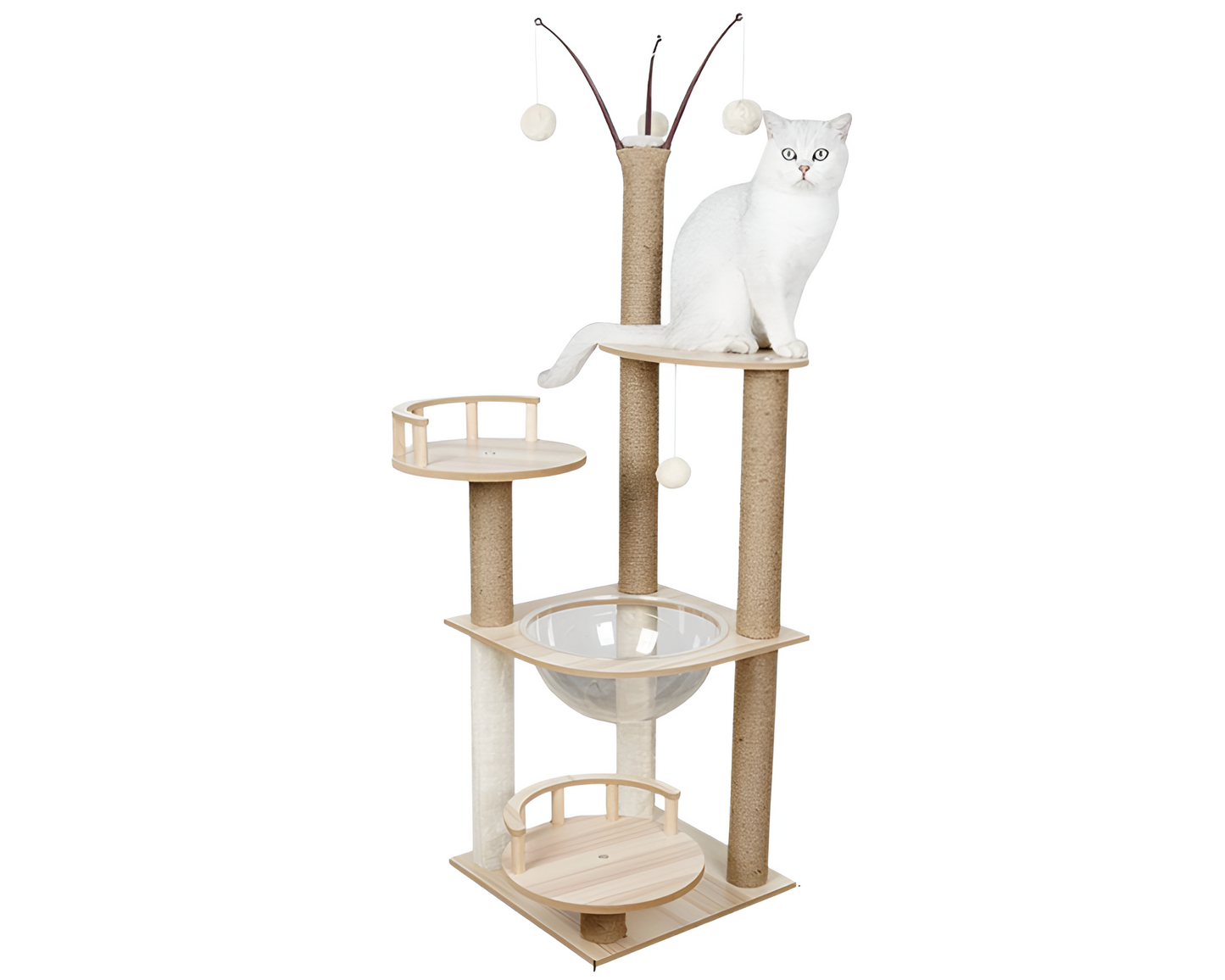 Cat Tree House Scratching Post Tree Play House