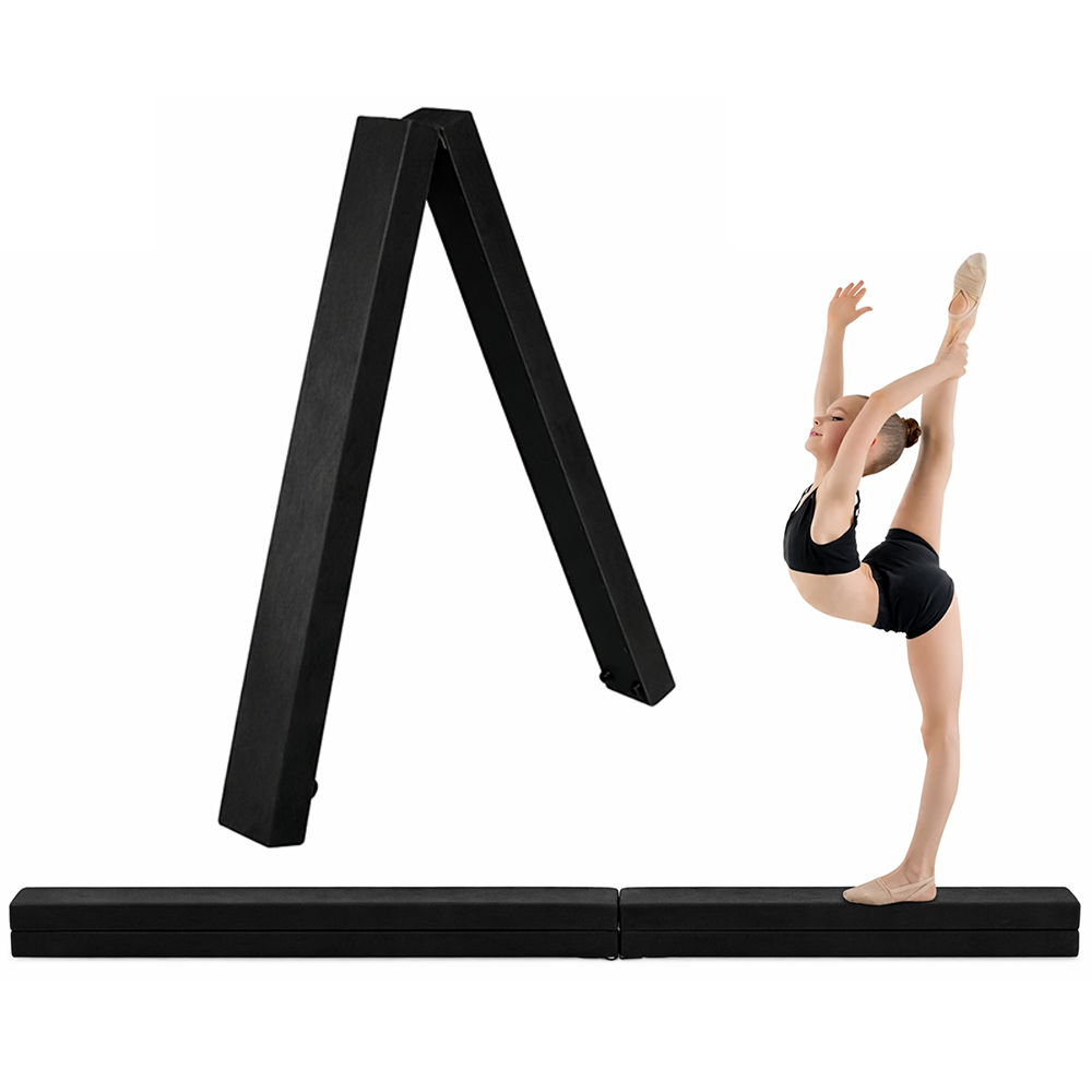 Gymnastics Folding Balance Beam - 2.4M Practice Beam for Home Training
