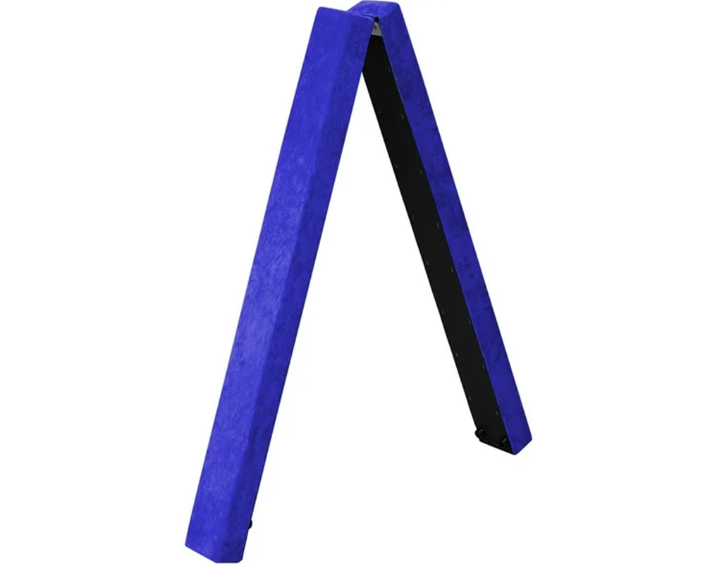 2.1M (6.9Ft) Gymnastics Folding Balance Beam – Sleek Black Synthetic Suede Balance Beam for Home Practice