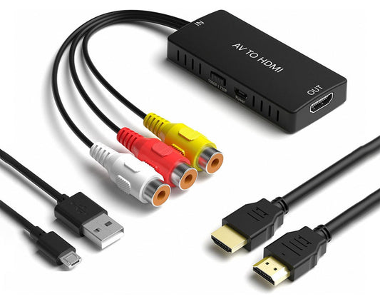 USB Powered RCA to HDMI Converter 1080p AV to HDMI Adapter