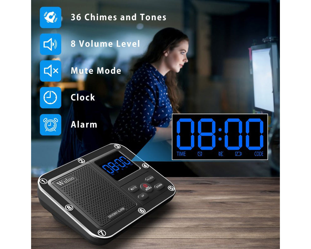 Wuloo Solar Wireless Driveway Alarm System (1 Sensor + 1 Receiver, Brown) – Motion Detection, Expandable, Weatherproof