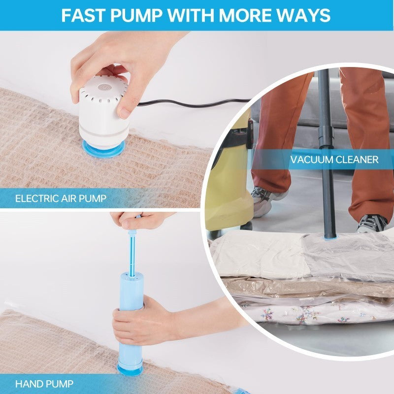 6-Pack Vacuum Storage Bags - Compression Bags for Travel and Home 70 x 90cm