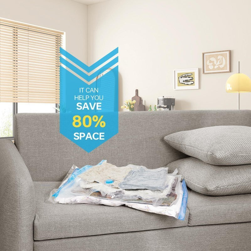 6-Pack Vacuum Storage Bags - Compression Bags for Travel and Home 70 x 90cm