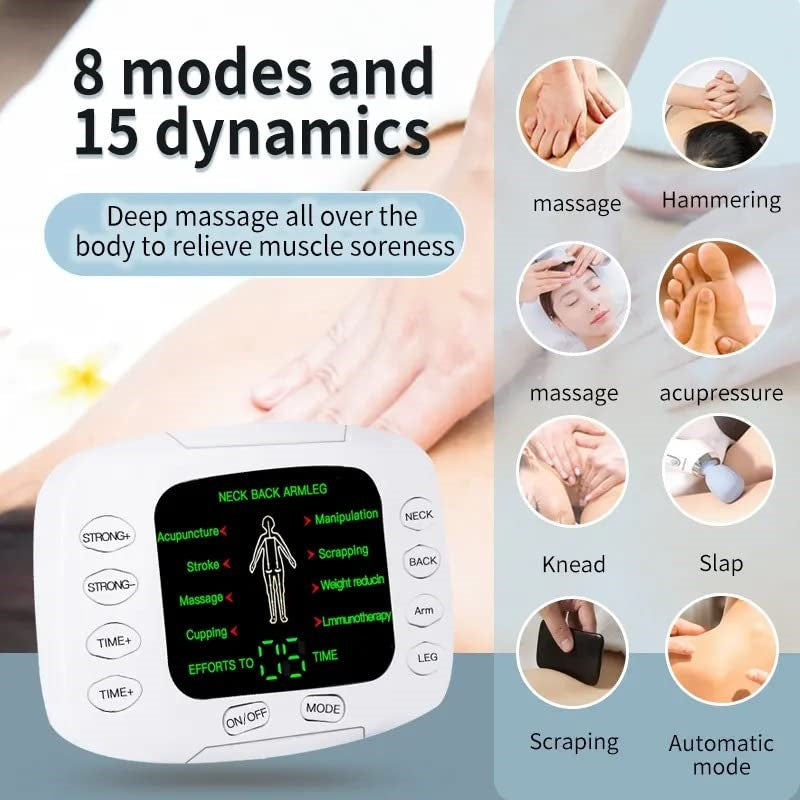 Acupuncture Machine Electric Therapy Pulse Muscle Relax Massager - Digital Therapy Stimulator for Pain Relief, Slimming, and Physiotherapy