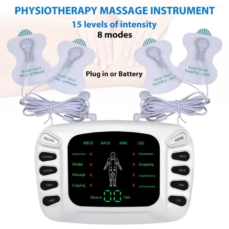 Acupuncture Machine Electric Therapy Pulse Muscle Relax Massager - Digital Therapy Stimulator for Pain Relief, Slimming, and Physiotherapy