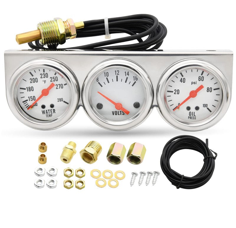 3in1 Oil Pressure Gauge for Car