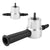Adjustable Double Head Sheet Metal Nibbler Cutter Cutting Power Drill Attachment
