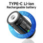 CR123A Battery - 4-Pack Rechargeable Lithium Batteries with USB Type-C Charging Cable
