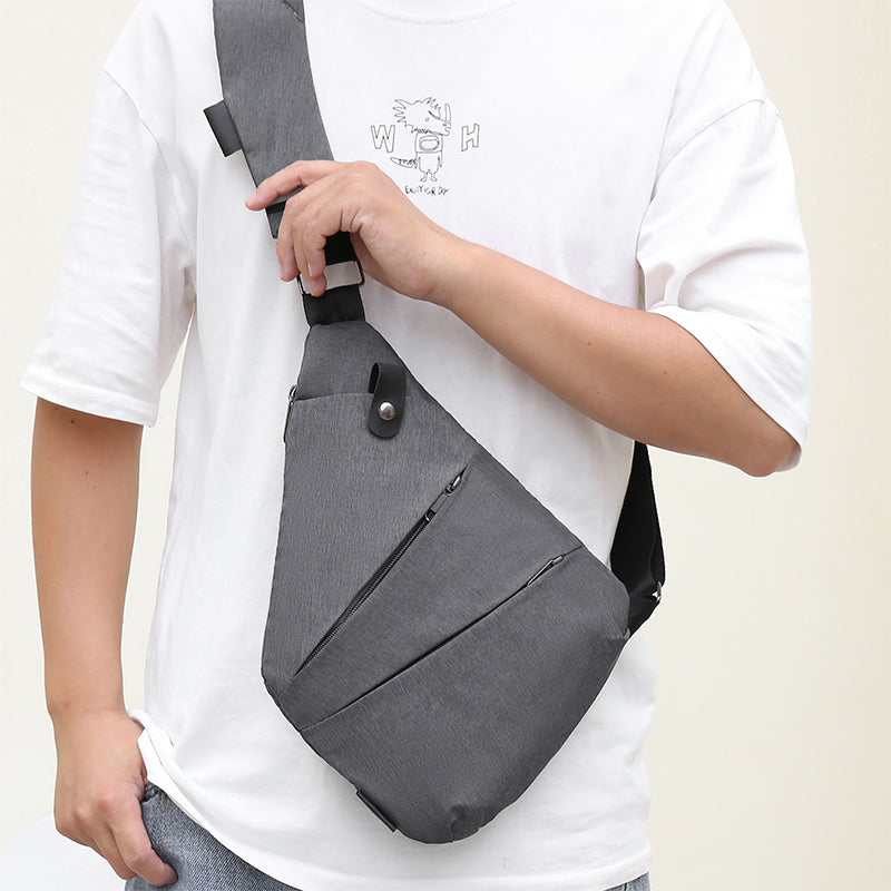 Anti-Theft Left Shoulder Bag Sling Chest Bag