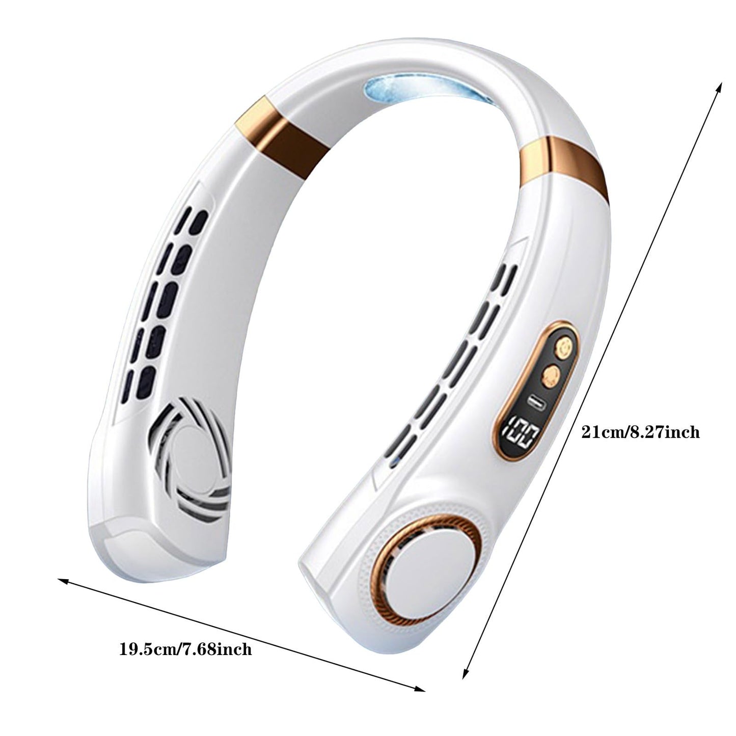 USB-Powered Wearable Neck Fan