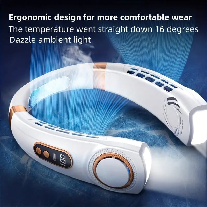 USB-Powered Wearable Neck Fan