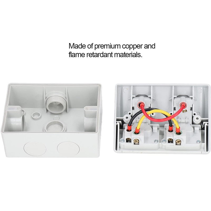 Waterproof Socket Outdoor Socket - Durable 230V 15A Wide Use for Garden