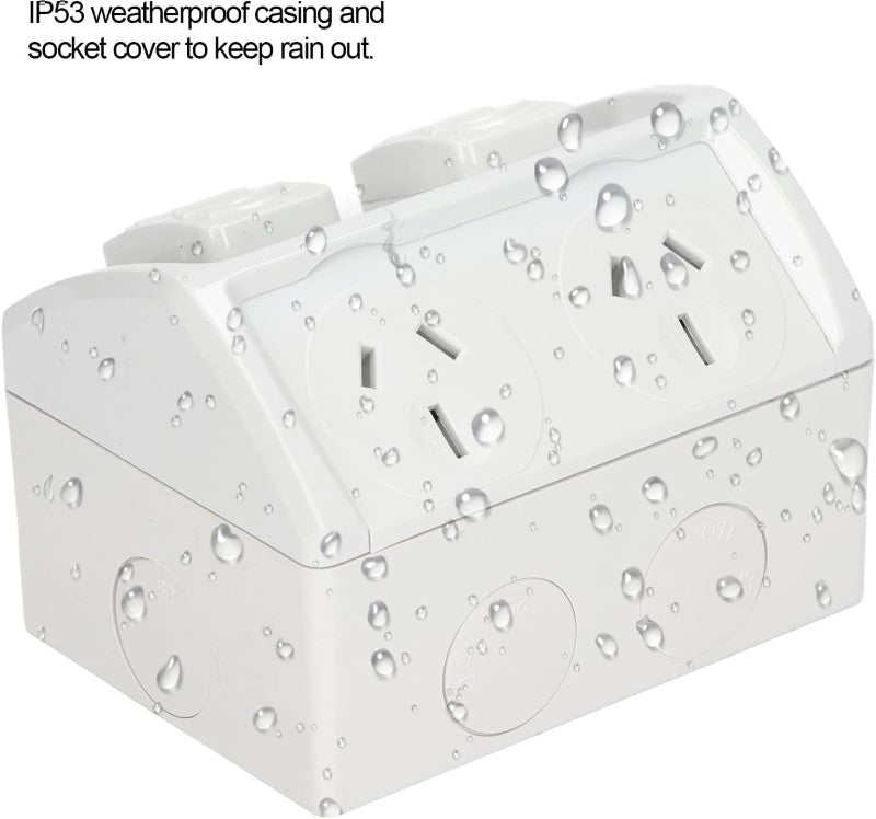Waterproof Socket Outdoor Socket - Durable 230V 15A Wide Use for Garden
