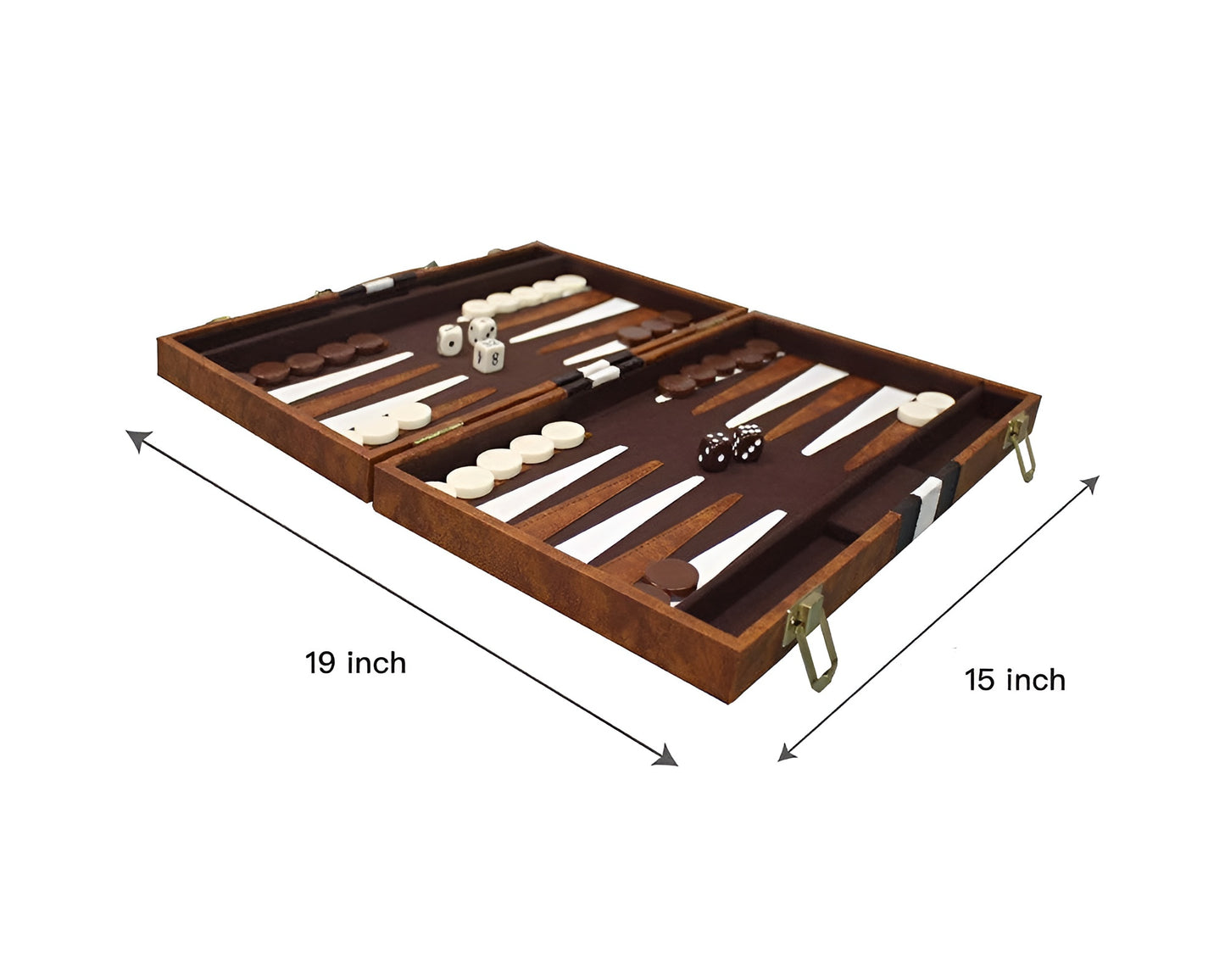 Backgammon Sets for Adults Leather Travel Backgammon Board Game with 30 Pieces