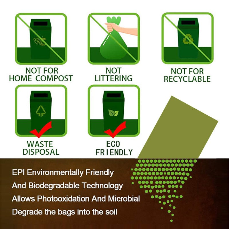 Dog Poop Bags - 240 Counts Biodegradable Eco-Friendly Dog Poop Trash Bags