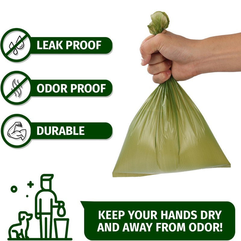 Dog Poop Bags - 240 Counts Biodegradable Eco-Friendly Dog Poop Trash Bags