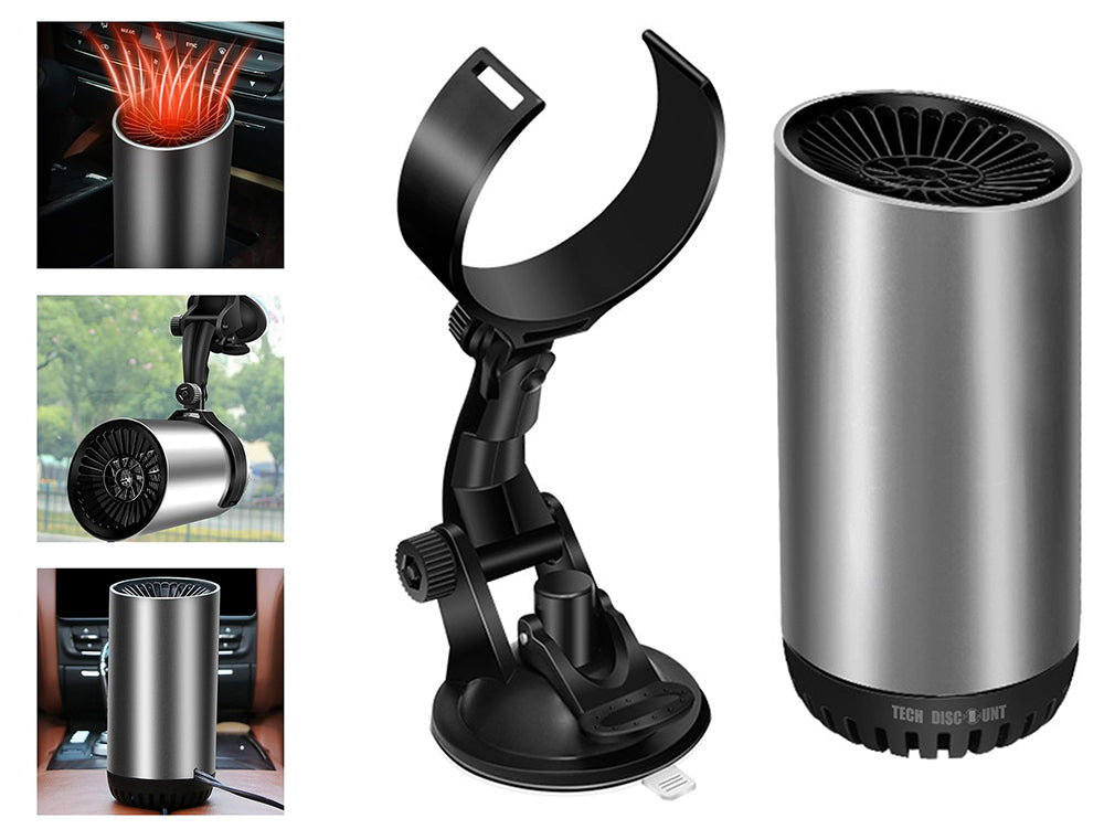 12V Portable Car Heater and Defroster with Suction Holder