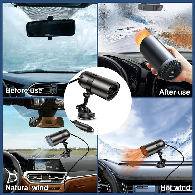 12V Portable Car Heater and Defroster with Suction Holder