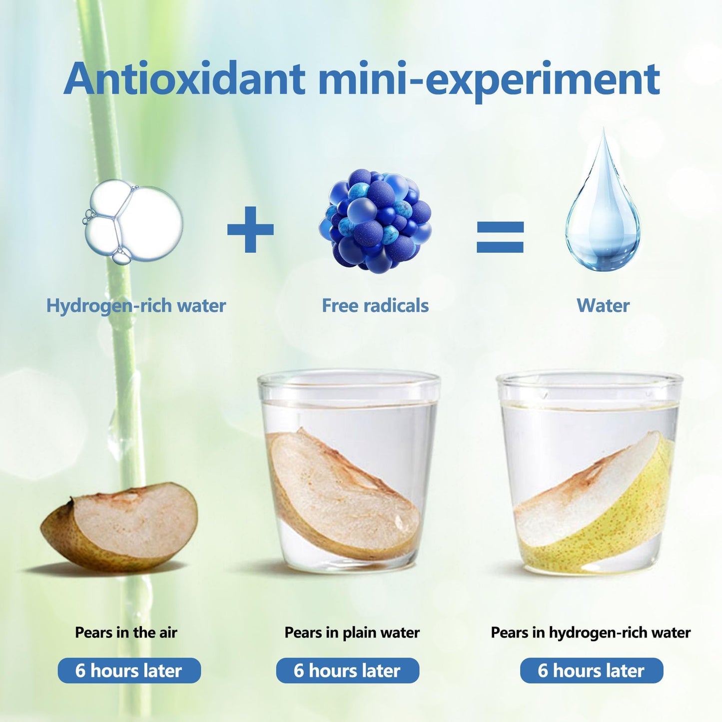 Hydrogen Water Bottle, Portable Hydrogen Water Generator – Rechargeable, 3-Minute Quick Electrolysis, for Home, Office, Travel & Camping (Black)