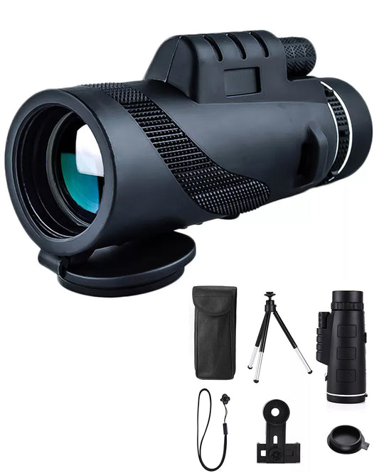 Day/Night Vision 80x100 Zoom HD Monocular Telescope with Prism