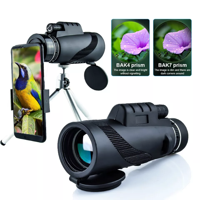 Day/Night Vision 80x100 Zoom HD Monocular Telescope with Prism