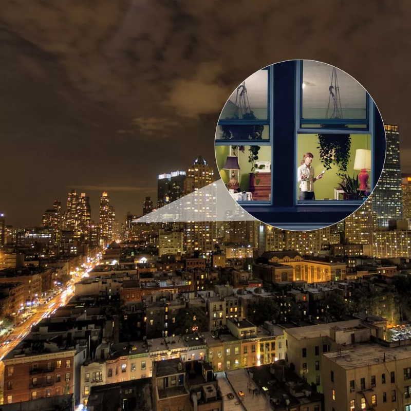 Day/Night Vision 80x100 Zoom HD Monocular Telescope with Prism