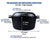Cast Iron Dutch Oven with 2-in-1 Skillet Lid – 5 Quart Pot & 1.6 Quart Pan, Pre-Seasoned for Camping, BBQ, Home Cooking, and Baking