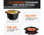 Cast Iron Dutch Oven with 2-in-1 Skillet Lid – 5 Quart Pot & 1.6 Quart Pan, Pre-Seasoned for Camping, BBQ, Home Cooking, and Baking