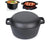 Cast Iron Dutch Oven with 2-in-1 Skillet Lid – 5 Quart Pot & 1.6 Quart Pan, Pre-Seasoned for Camping, BBQ, Home Cooking, and Baking