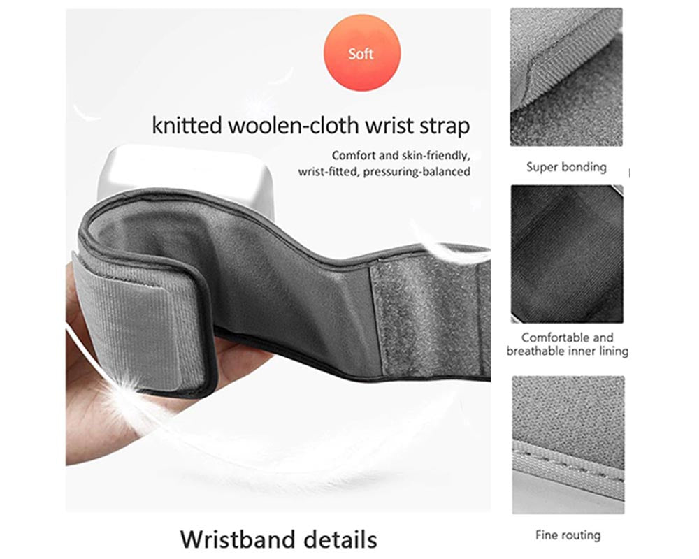 Automatic Wrist Blood Pressure Monitor with Adjustable Cuff - Digital Heart Rate Monitor with Large LCD Talking Display for Home & Travel