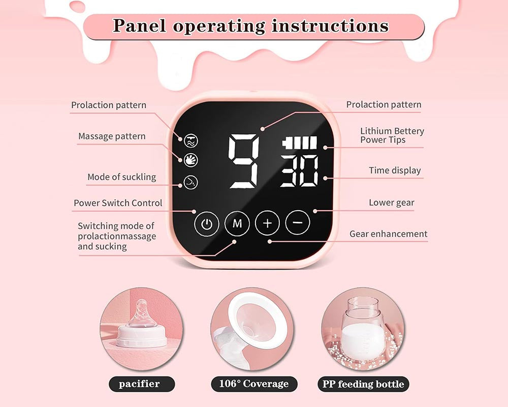 Rechargeable Breast Pump with 4 Modes