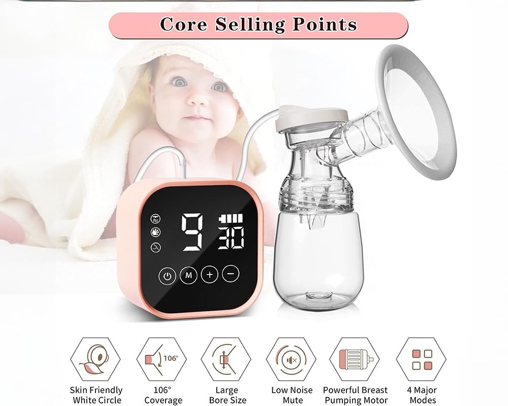 Rechargeable Breast Pump with 4 Modes