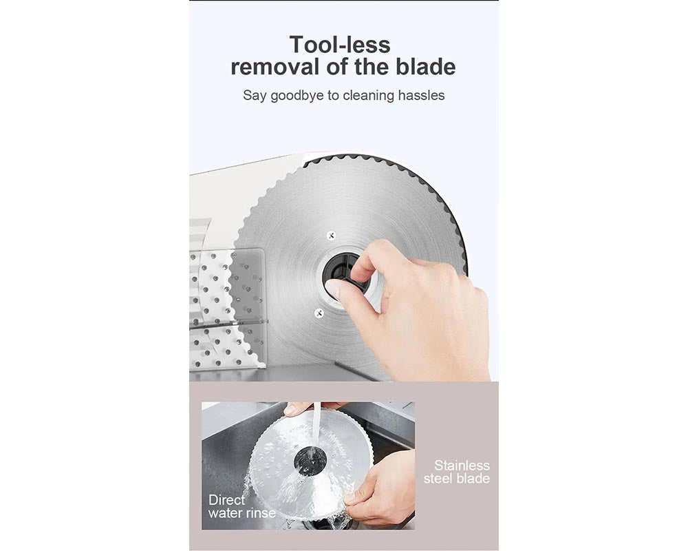 Electric Meat & Bread Slicer 500W – Adjustable Thickness