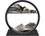 3D Moving Sand Art Picture Liquid Motion - Falling Sand Art Decor, Rotary Glass Sand Art Frame Display (Black, 7