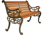 Cast Iron Garden Bench Wooden Patio Garden Bench