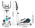 Magnetic Elliptical Exercise Bike – 3-in-1 Elliptical Machine, Treadmill & Spinning Bike with LCD Screen