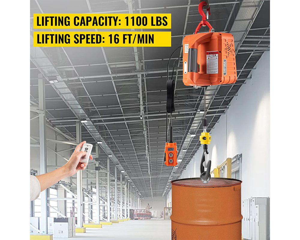 500KG Portable Electric Winch