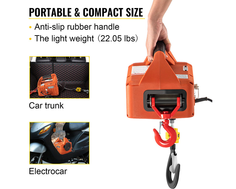 500KG Portable Electric Winch